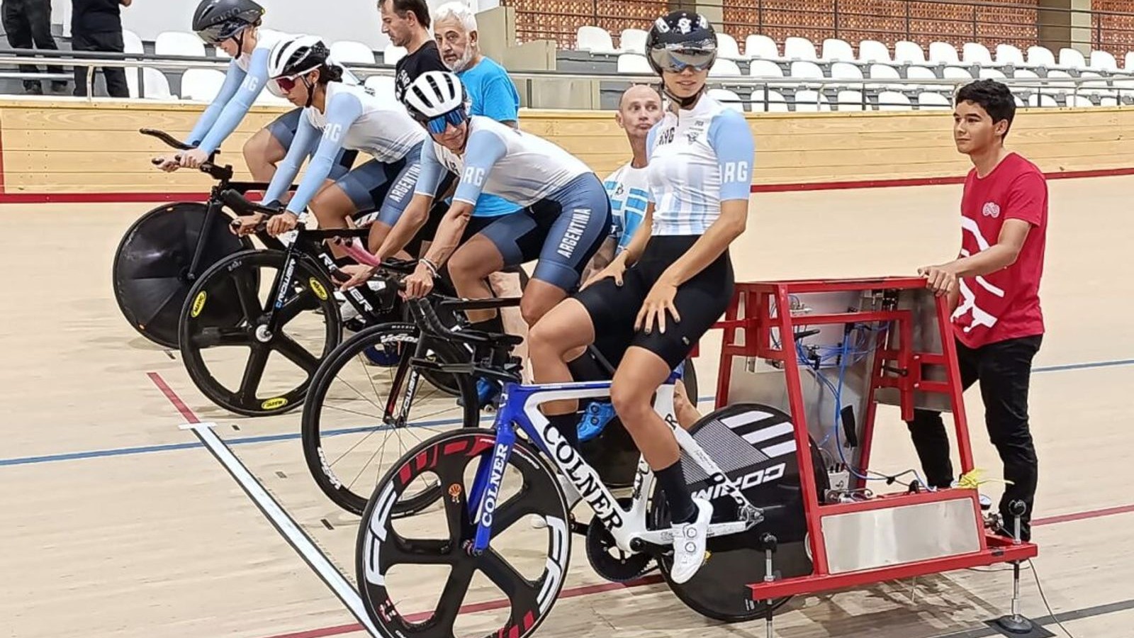 Argentina, medalla de oro en Velocidad por Equipos Masculino en Santa Fe 2026