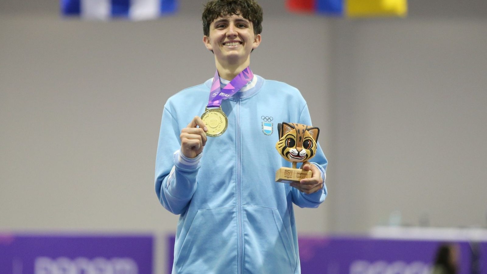 Ignacio Espinola, medalla de plata en Kyorugi -58 kg Masculino en Santa Fe 2026