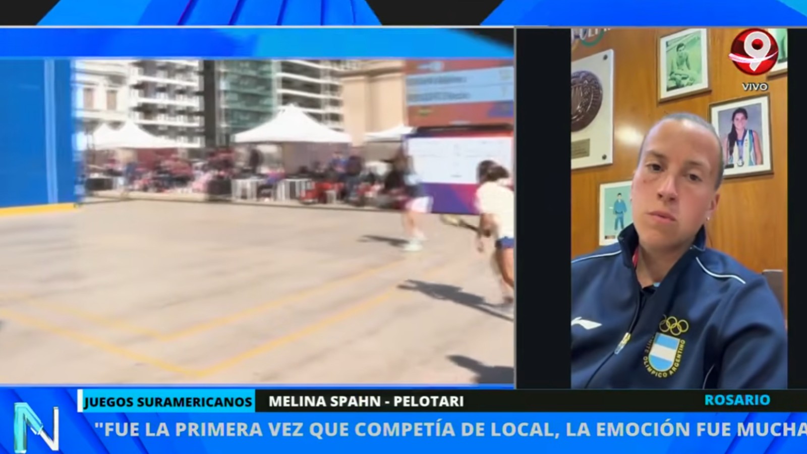Melina Spahn, medalla de plata en Paleta Fronton Individual Femenino en Santa Fe 2026