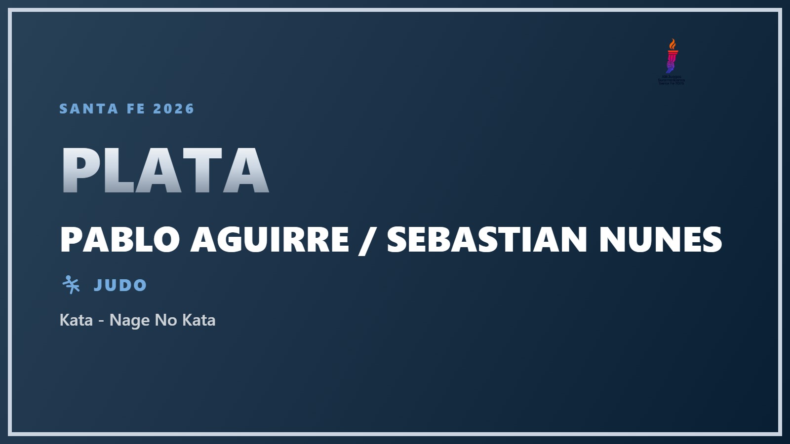 Plata para el equipo argentino de judo (Kata - Nage No Kata) en Santa Fe 2026