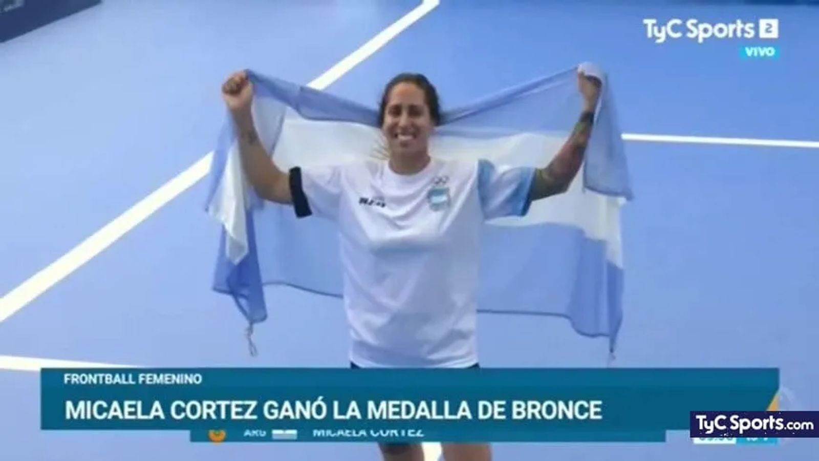 Micaela Cortez, medalla de plata en Frontball Individual Femenino en Santa Fe 2026