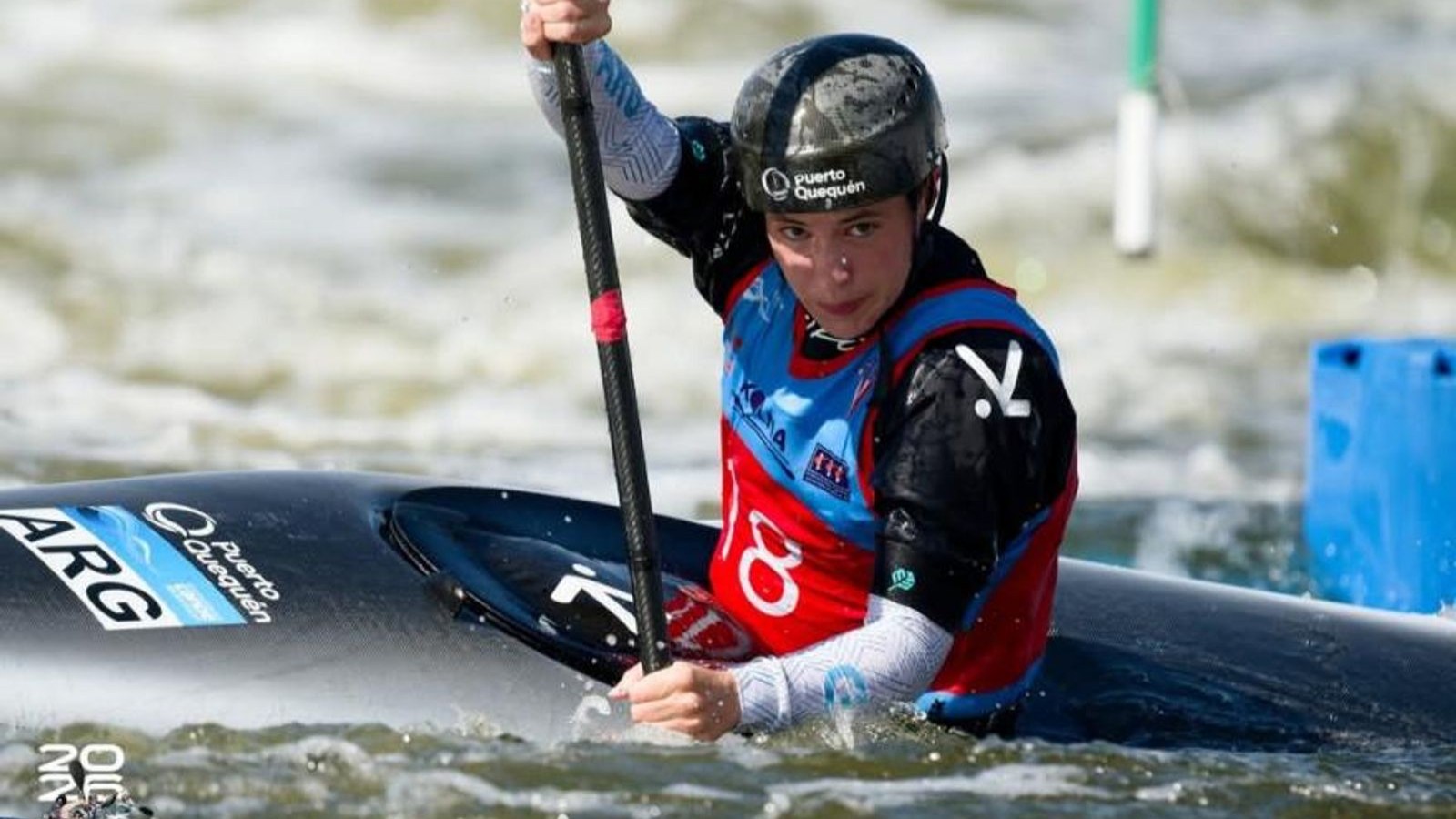 Iris Castiglione, medalla de plata en K1 Slalom Paralelo Femenino en Santa Fe 2026