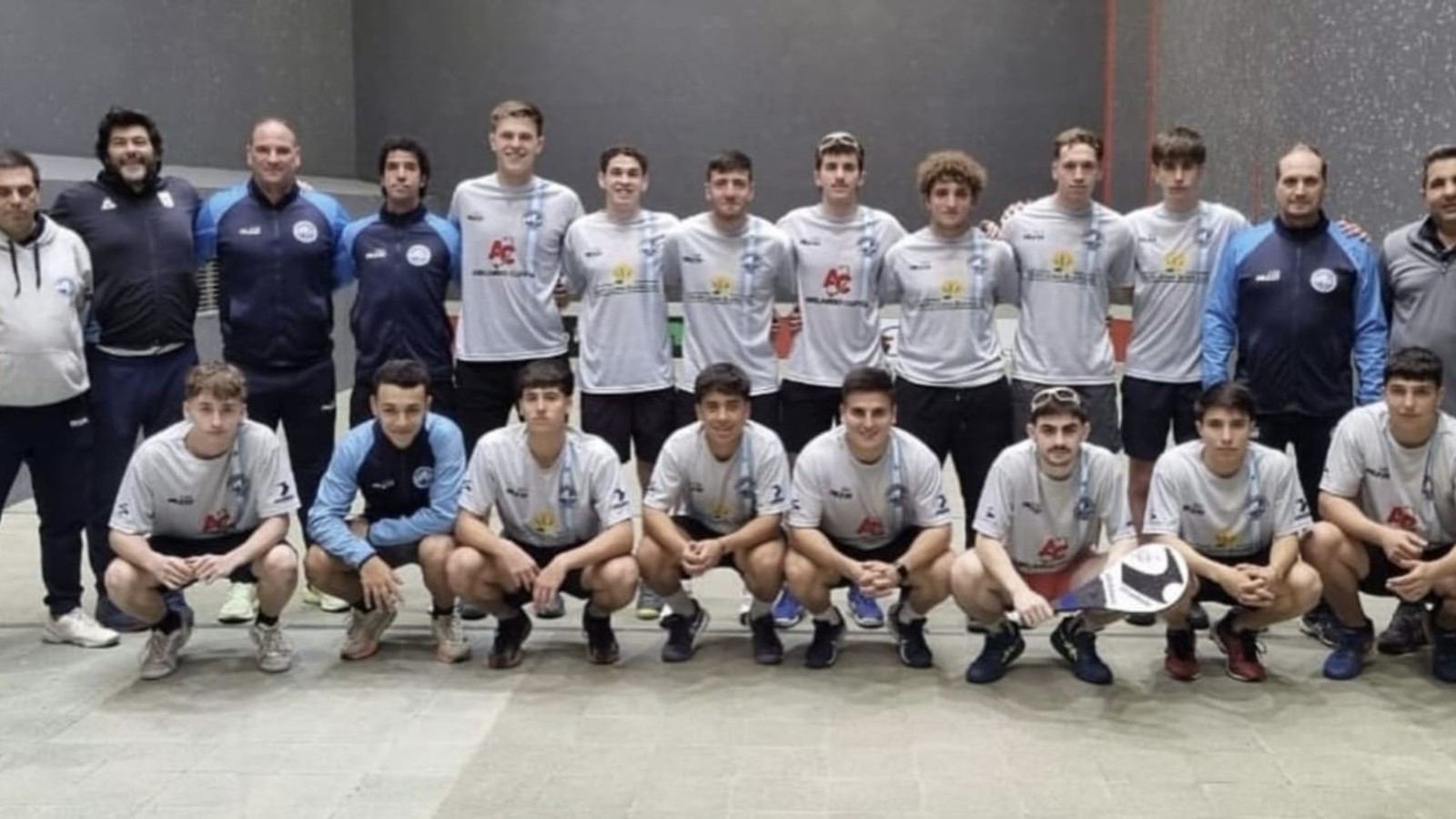 Oro para el equipo argentino de pelota goma trinquete (Paleta Goma Trinquete Masculino) en Santa Fe 2026