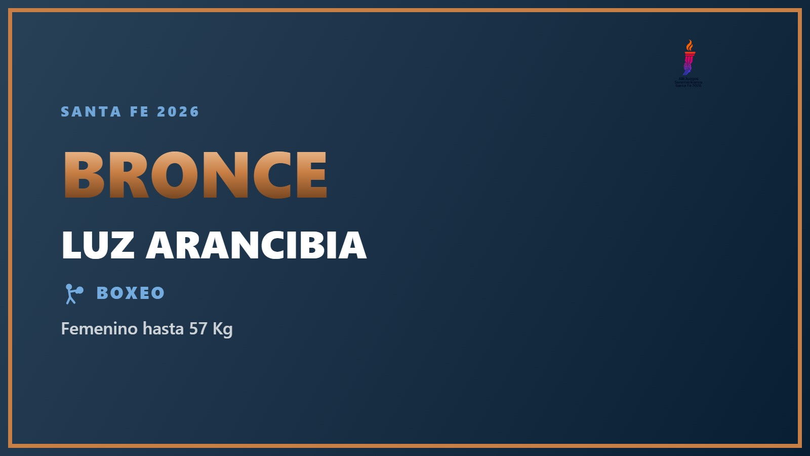 Luz Arancibia, medalla de bronce en Femenino hasta 57 Kg en Santa Fe 2026